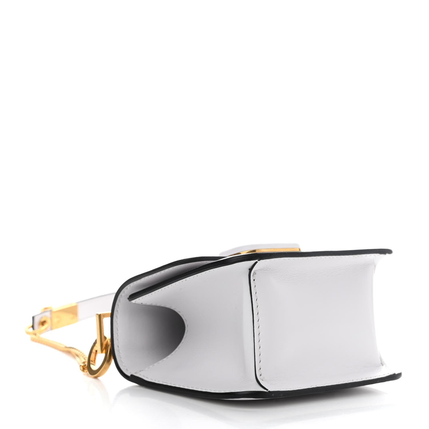 Valentino Garavani Smooth Calfskin Micro VSling Shoulder Bag White 4 of 9