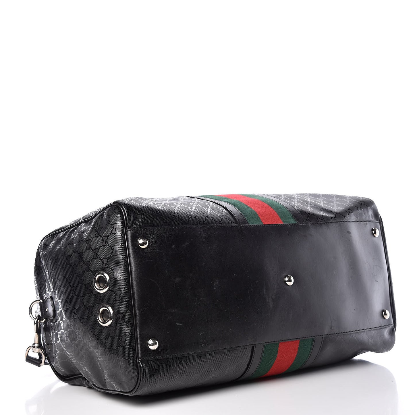 Imprime Monogram Web Carry On Duffle Bag Black