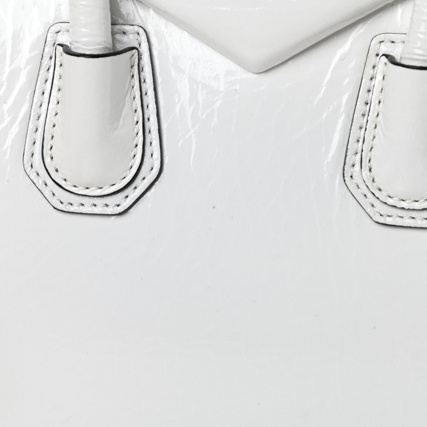 Givenchy Crinkled Patent Calfskin Mini Antigona White 15 of 16