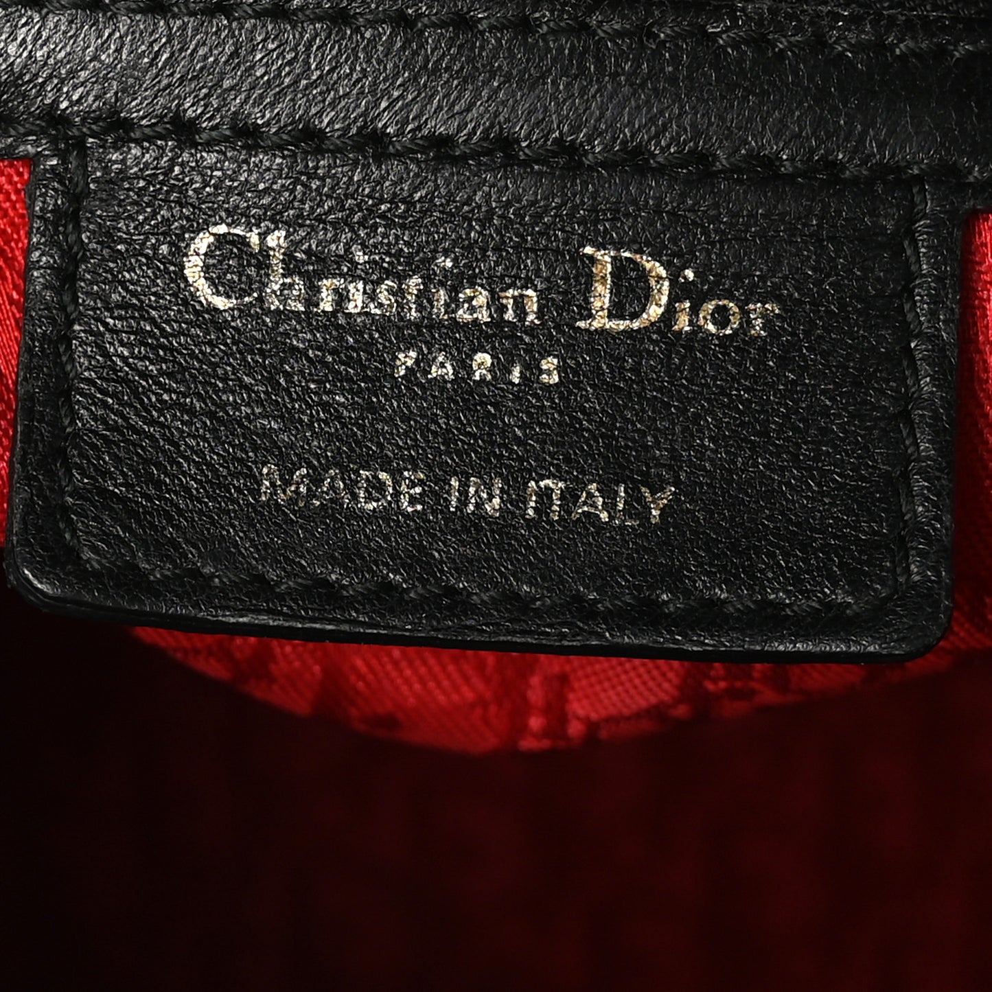 Lambskin Cannage Large Lady Dior Black