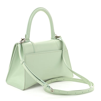 Balenciaga Shiny Box Calfskin Small Hourglass Top Handle Bag Light Green 3 of 11