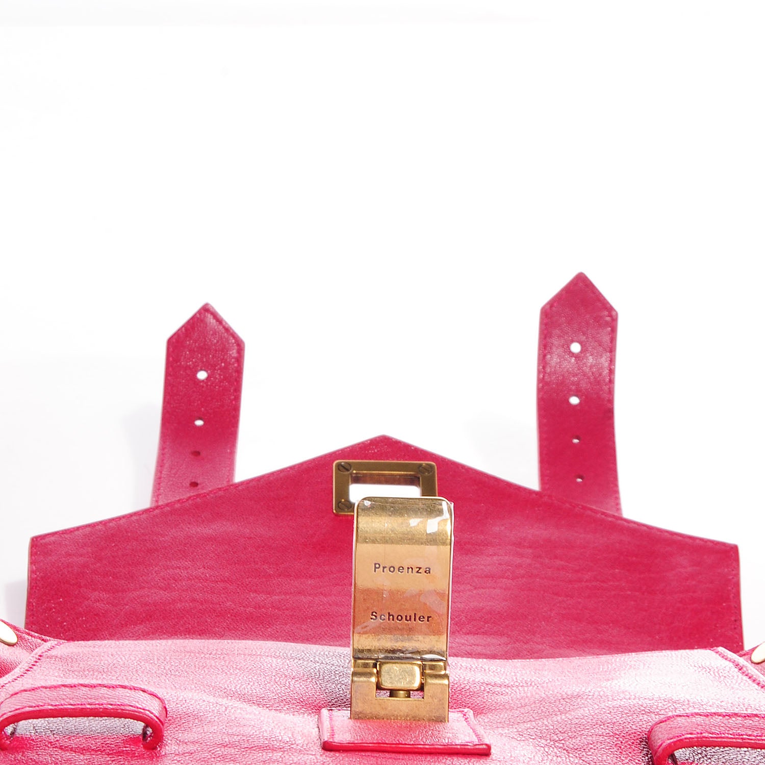 Proenza Schouler Lambskin PS1 Mini Pouch Messenger Bag Raspberry 6 of 11