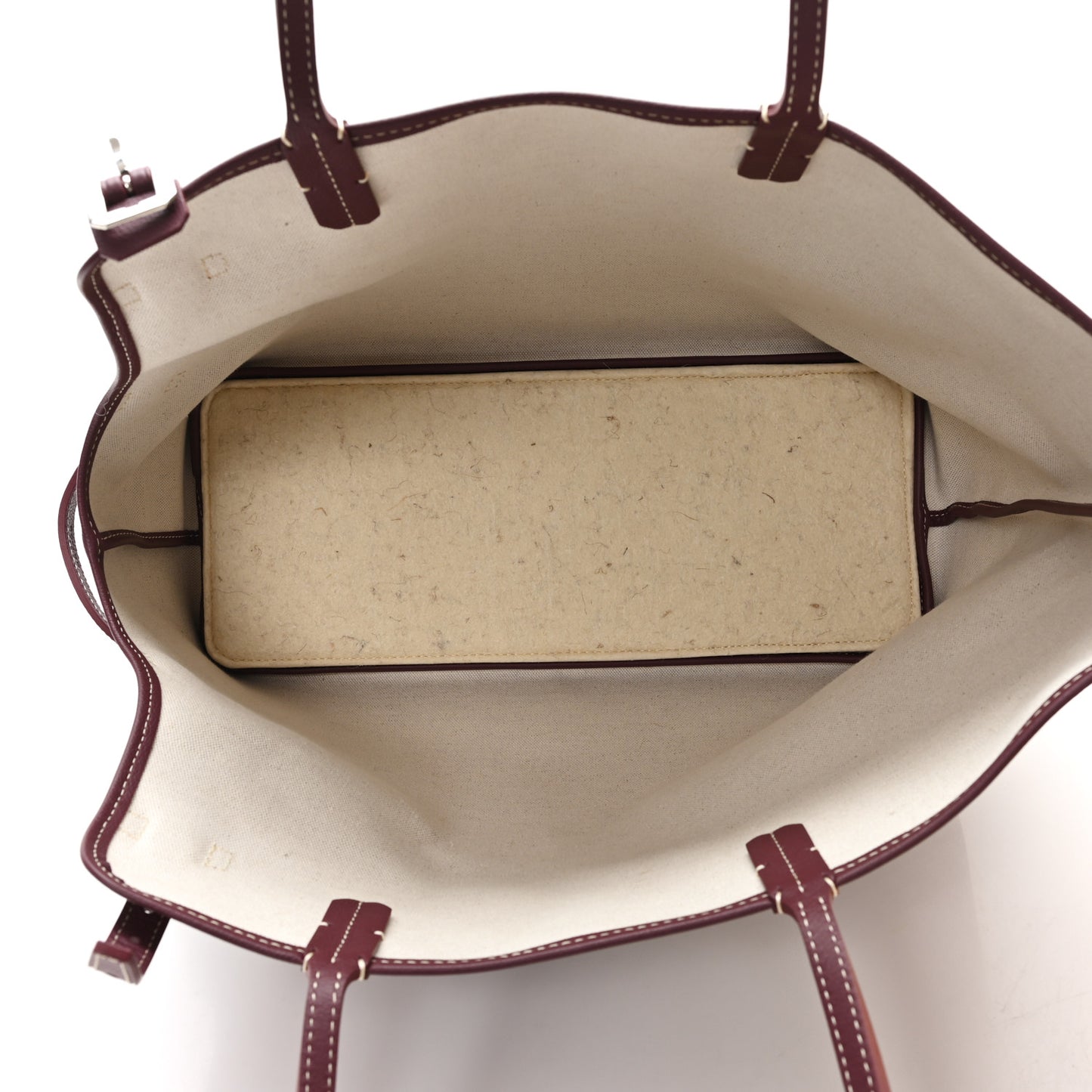 Goyardine Chien Gris Bag Burgundy