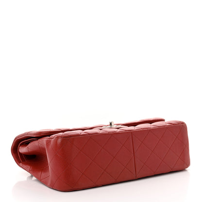 Chanel Caviar Quilted Jumbo Double Flap Red 4 of 14