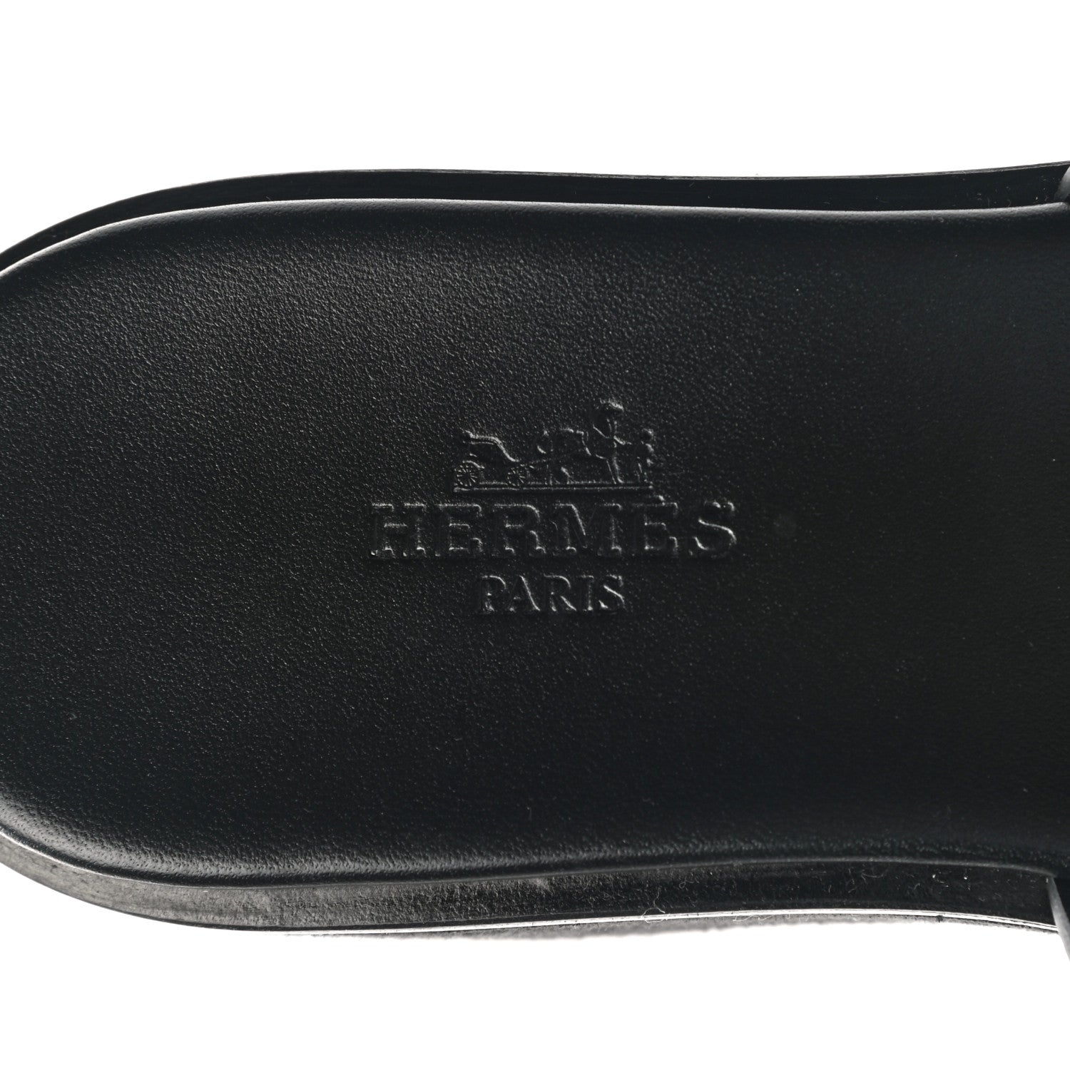 Hermes Calfskin Suede Eze 30 Sandals 36 Black 7 of 9