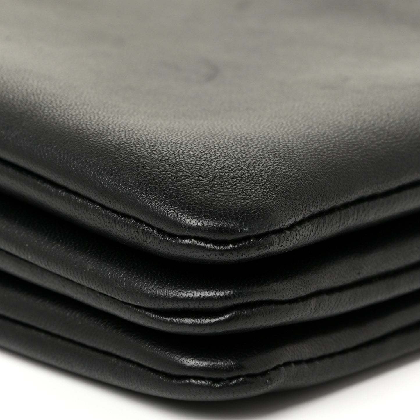 Lambskin Small Trio Crossbody Bag Black