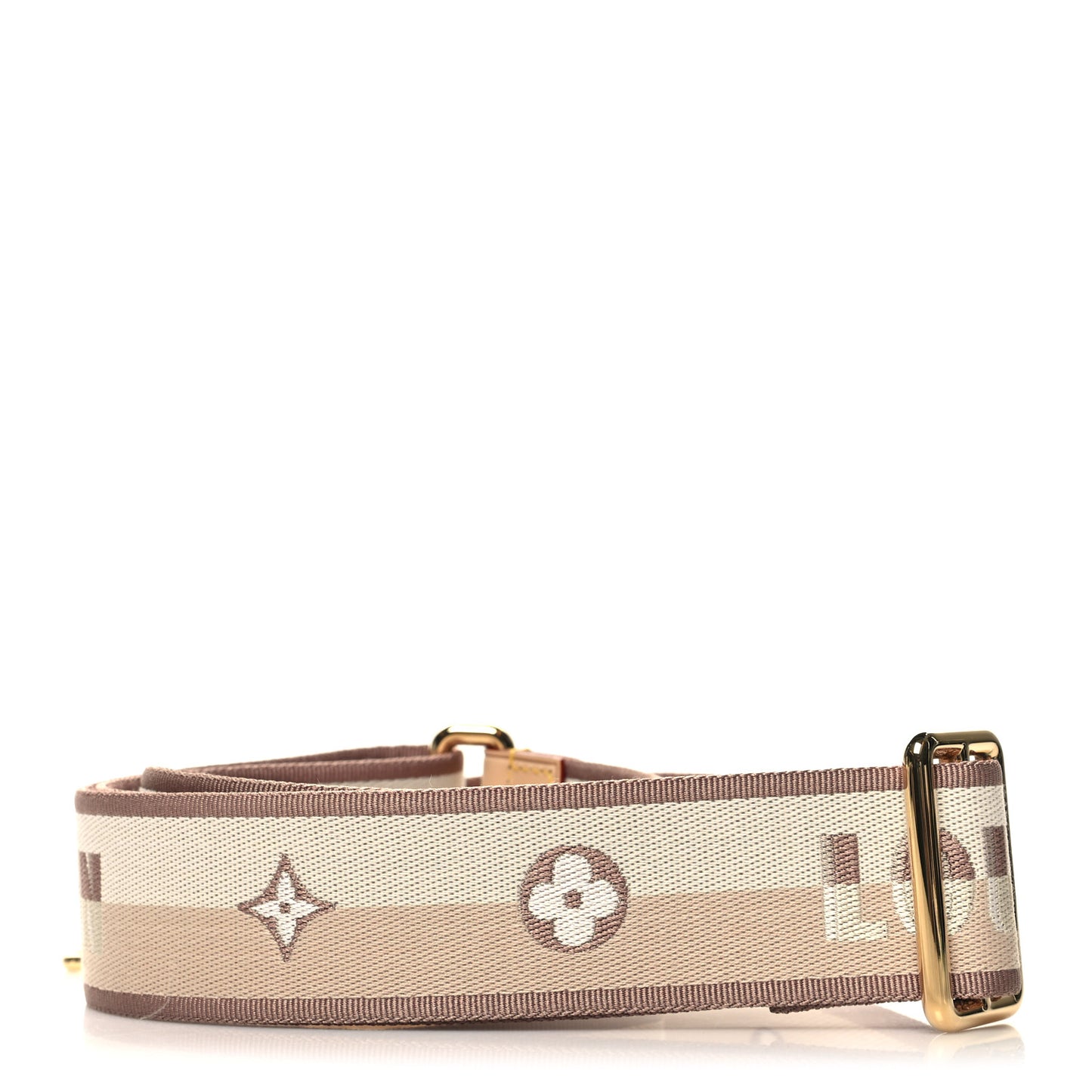 Jacquard Neverfull BB Shoulder Strap Beige Brown