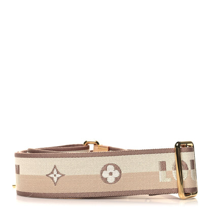 Louis Vuitton Jacquard Neverfull BB Shoulder Strap Beige Brown 2 of 3
