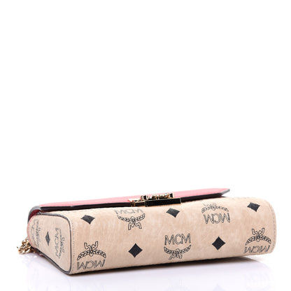 MCM Visetos Millie Crossbody Beige Pink 4 of 10