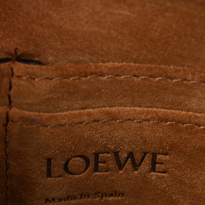 Loewe Calfskin Jacquard Mini Gate Crossbody Bag Onyx Blue 6 of 10
