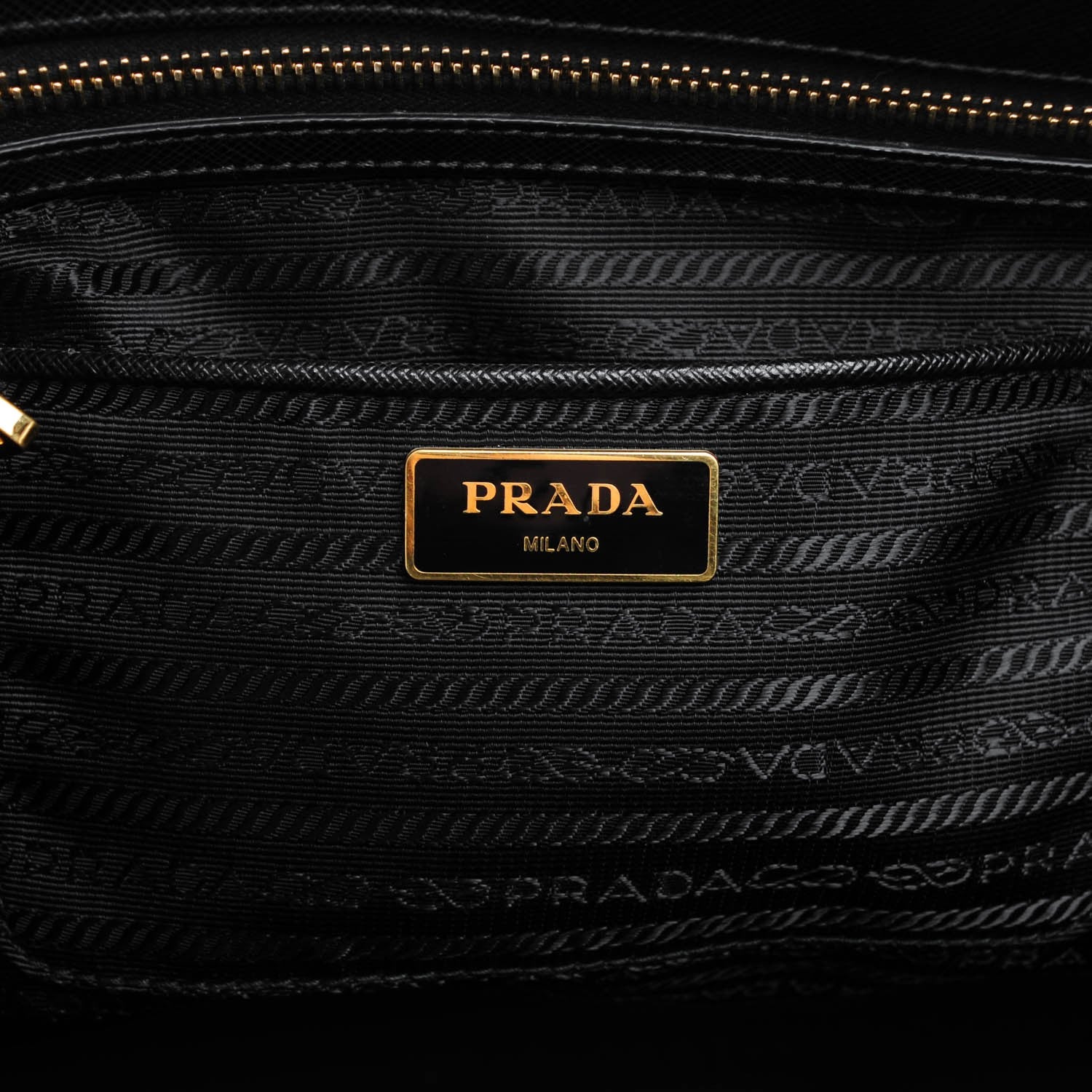 Prada Saffiano Lux Extra Large Galleria Double Zip Tote Black 6 of 9