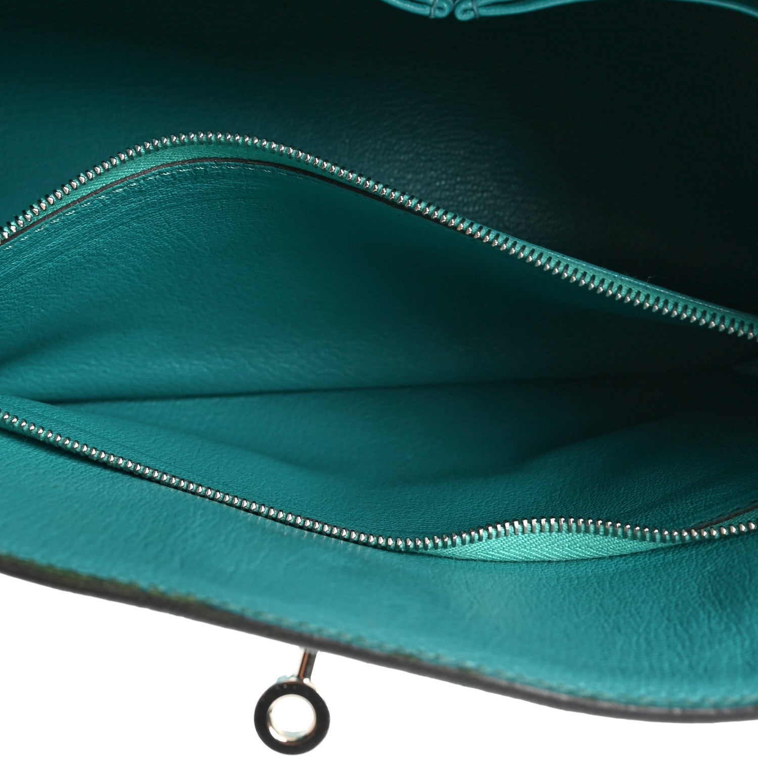 Hermes Taurillon Clemence Jypsiere 28 Bleu Paon 5 of 12