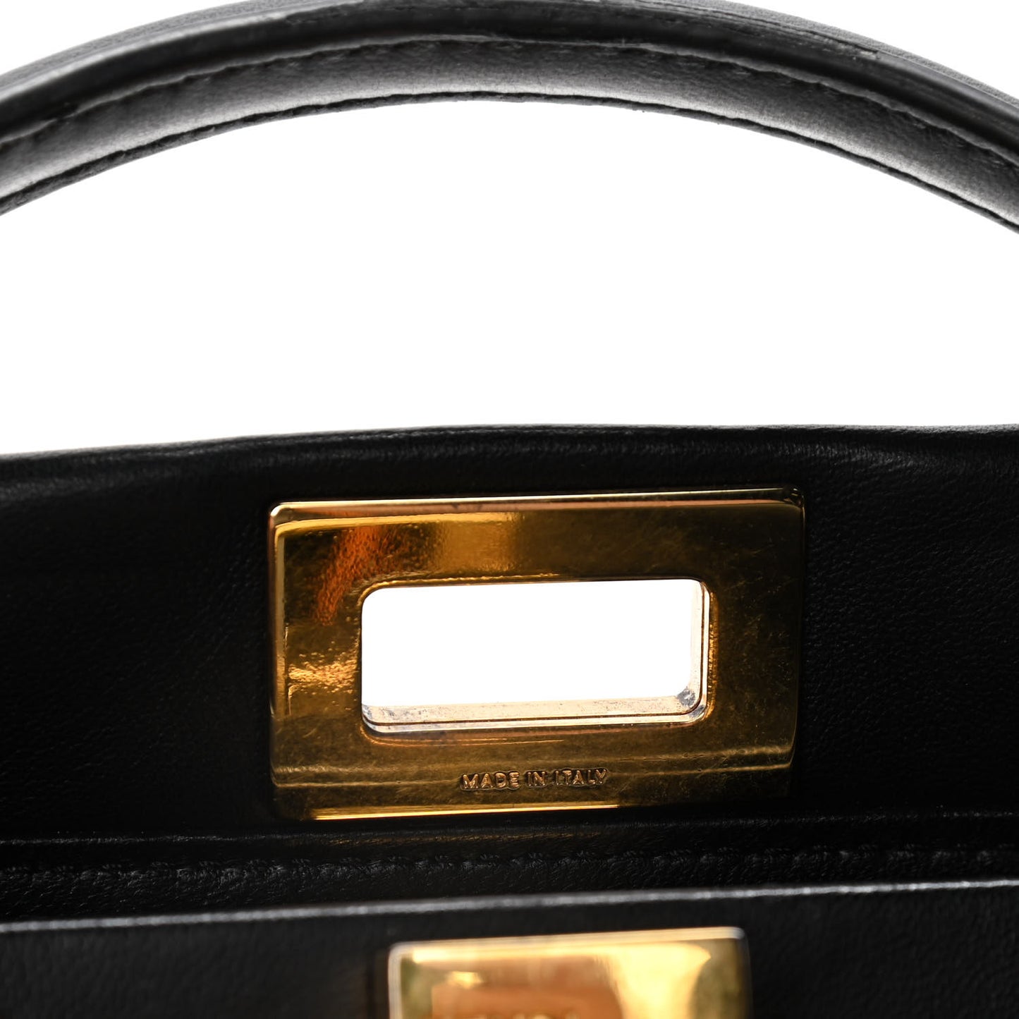 Nappa Mini Peekaboo Iconic Satchel Black