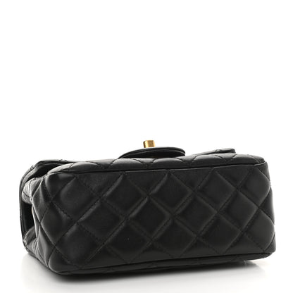 Chanel Lambskin Quilted Mini Pearl Crush Flap Black 4 of 11