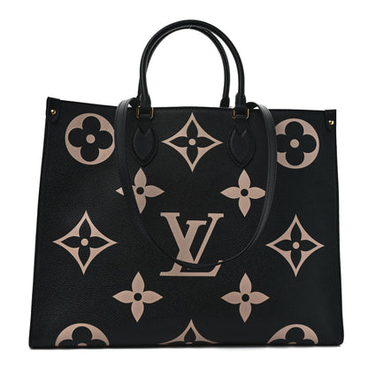 Louis Vuitton Empreinte Monogram Giant Onthego GM Black Beige 3 of 19