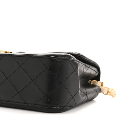 Chanel Lambskin Quilted Medium Elegant CC Flap Beige Black 10 of 13
