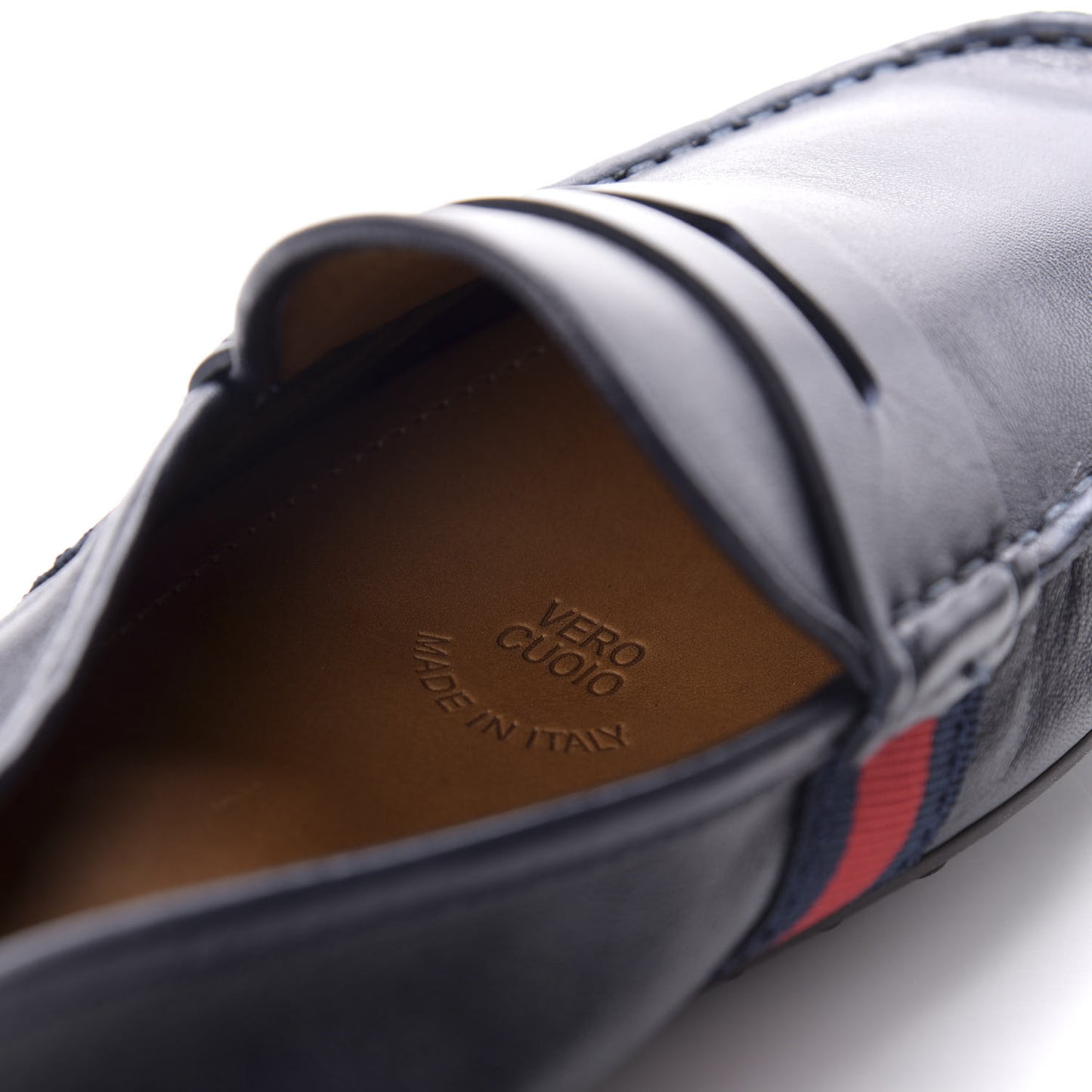 Nappa Web Mens Kanye Driver Loafers 8.5 Blue