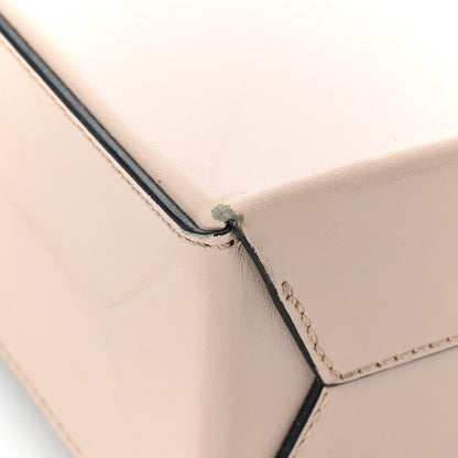 Fendi Vitello Fluffy Logo Small Shopping Bag Rosa Quarzo Black 9 of 12