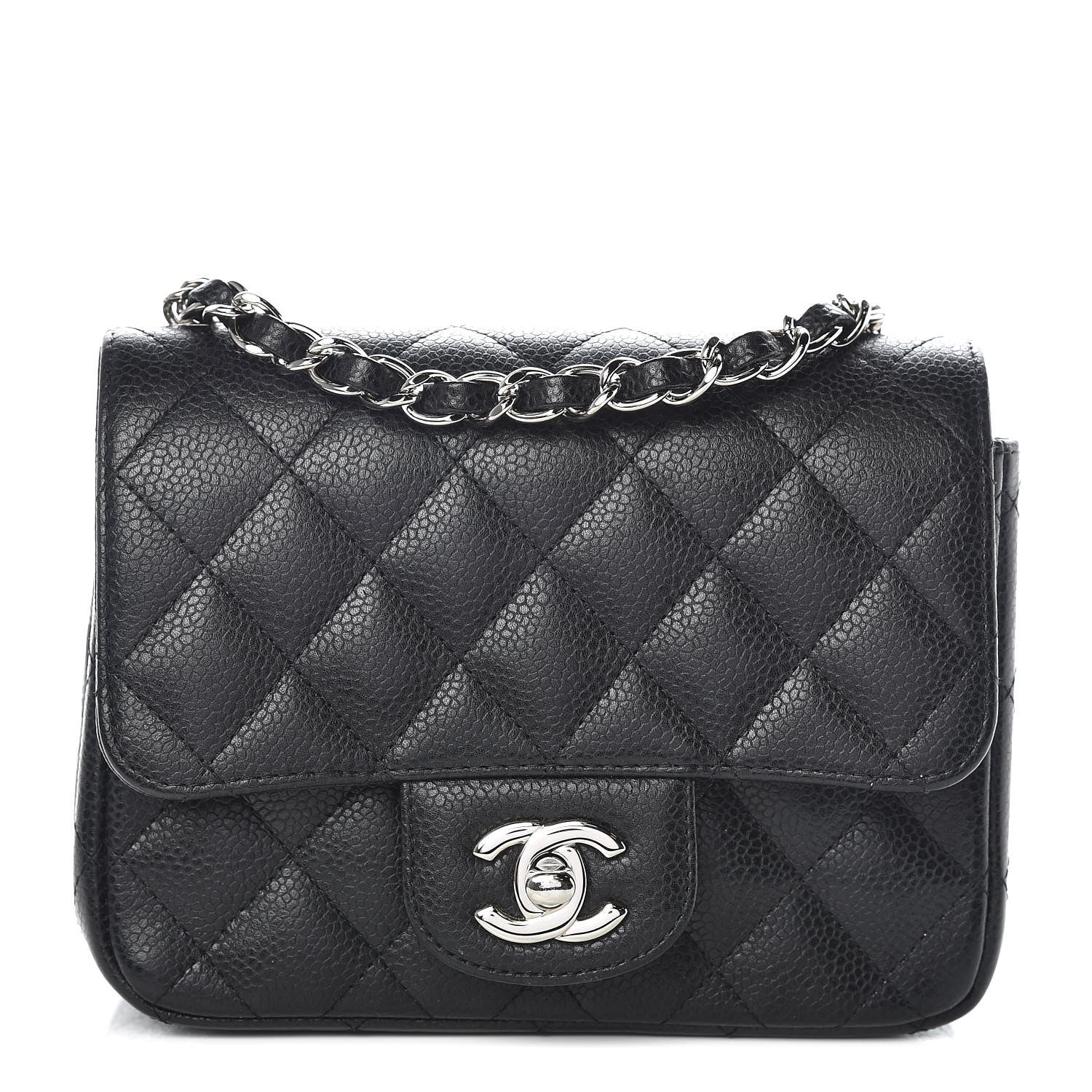 Chanel Caviar Quilted Mini Square Flap Black 1 of 12