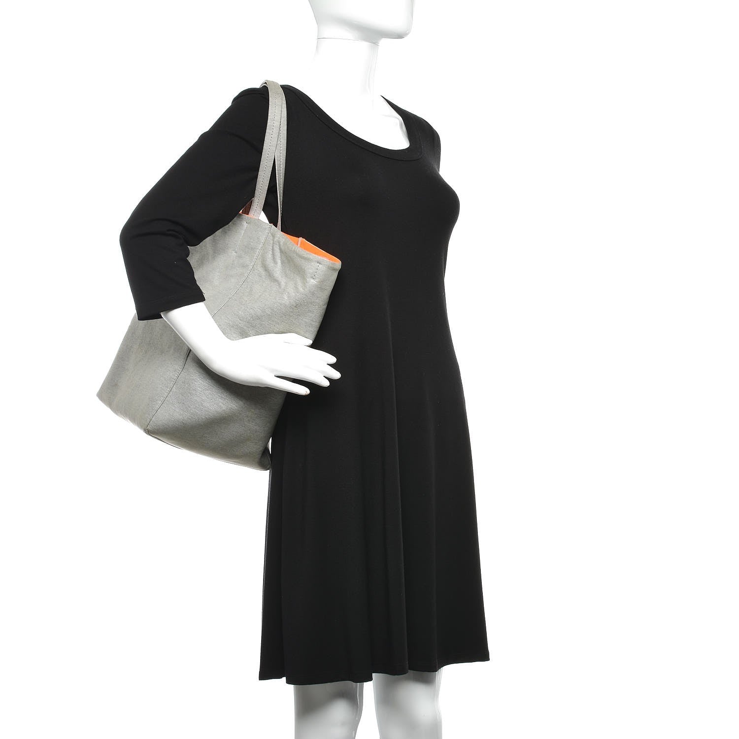 Celine Wool Medium Horizontal Cabas Phantom Pearl Grey 2 of 16