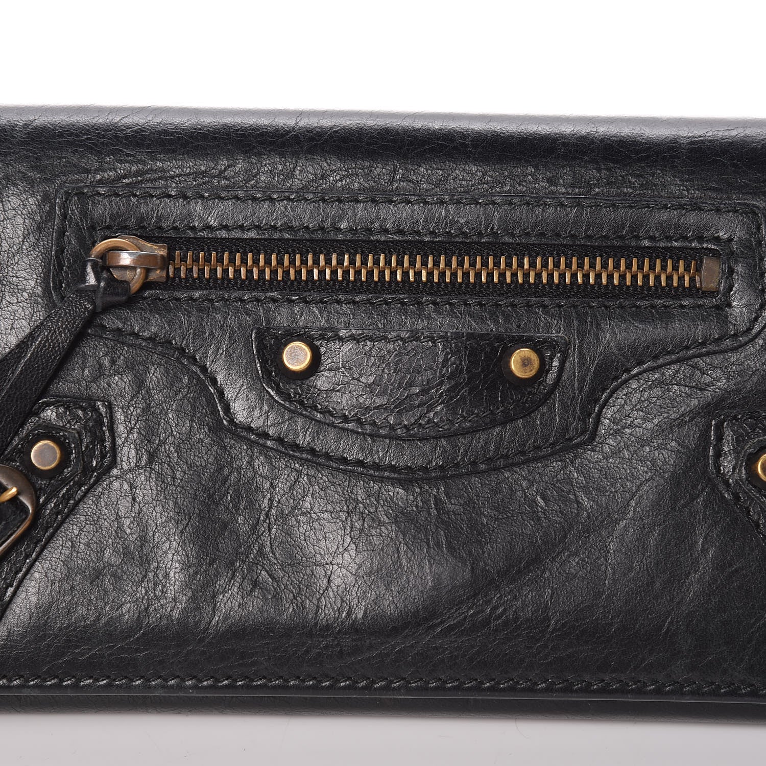 Balenciaga Agneau Classic Hardware Money Wallet Black 9 of 12