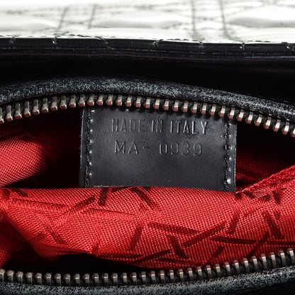 Christian Dior Patent Cannage Medium Lady Dior Black 7 of 9