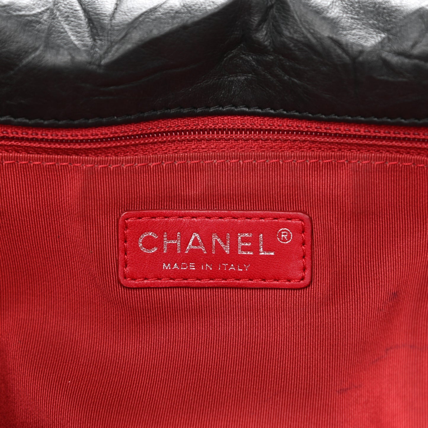 Calfskin Ultra Stitch Oversize Flap Black