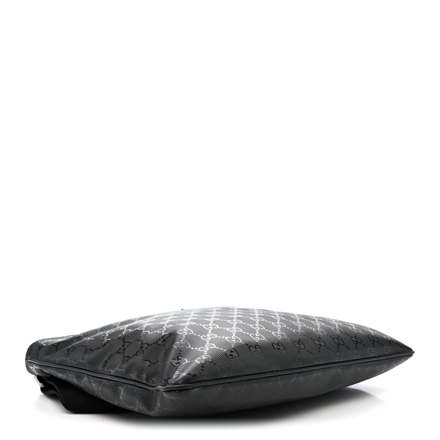 Imprime Monogram Medium Flat Messenger Bag Black
