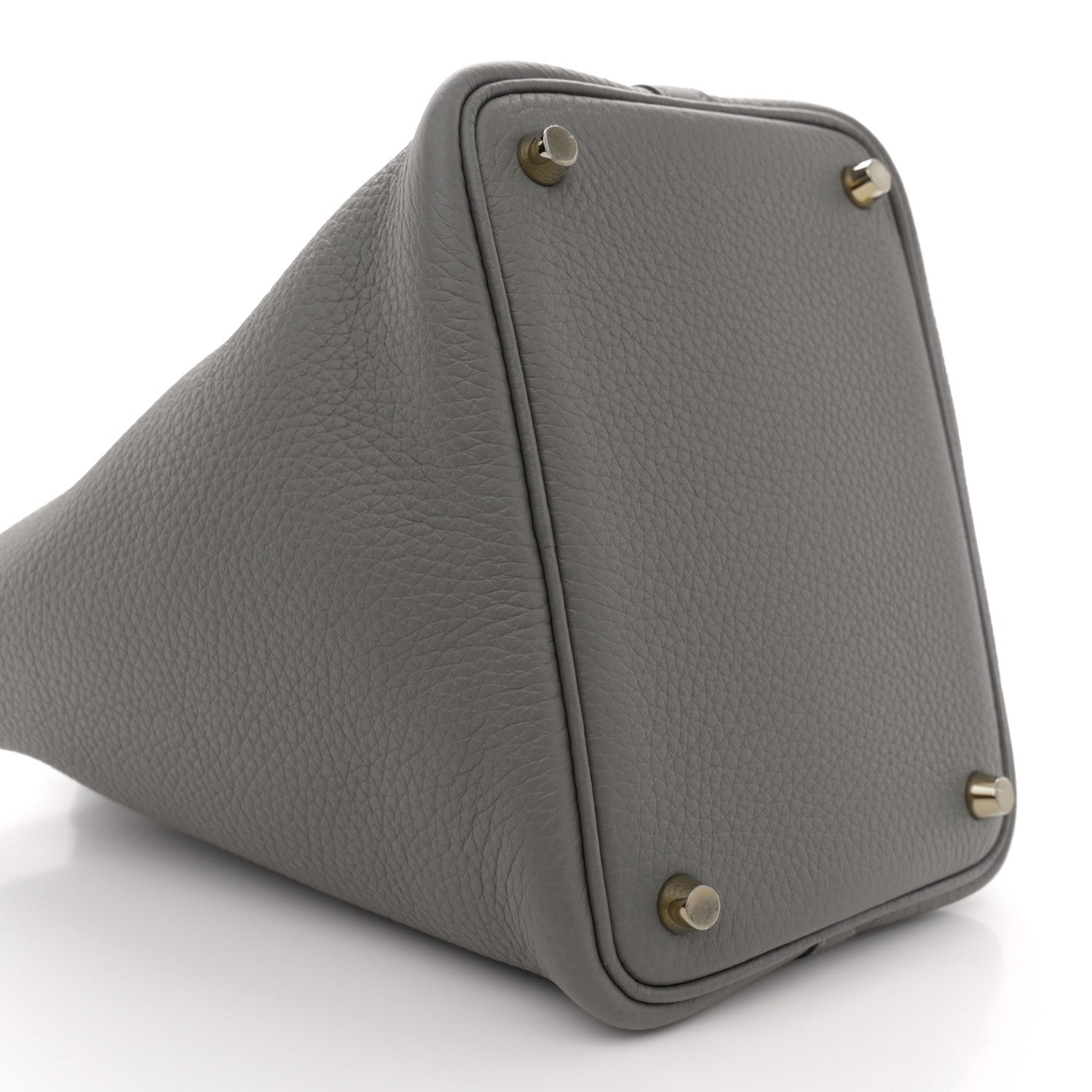 Hermes Taurillon Clemence Picotin Lock 18 PM Gris Meyer 9 of 11