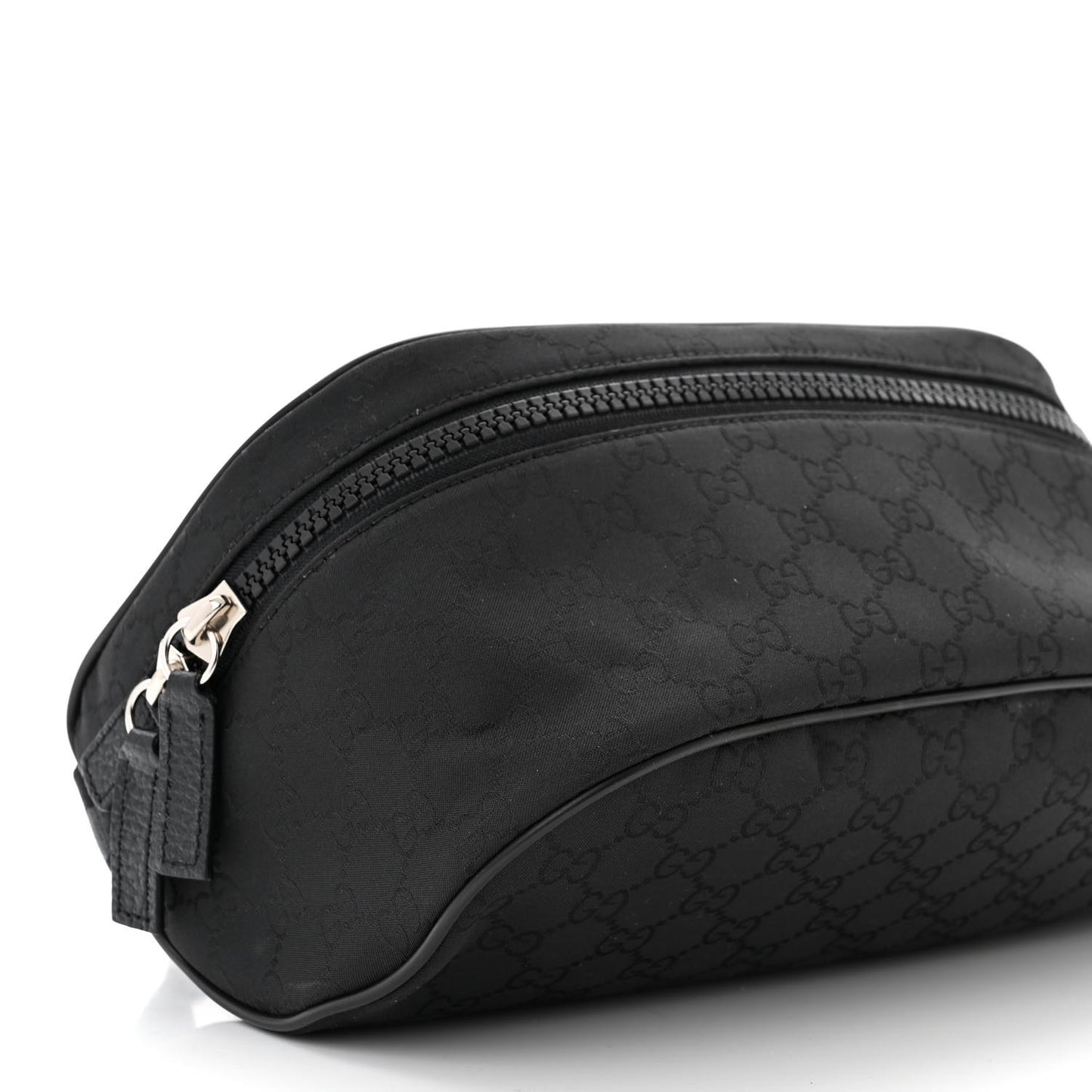 Nylon Monogram Fanny Pack Belt Bag Black