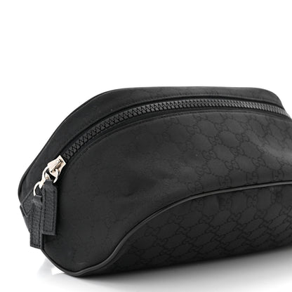 Gucci Nylon Monogram Fanny Pack Belt Bag Black 9 of 10