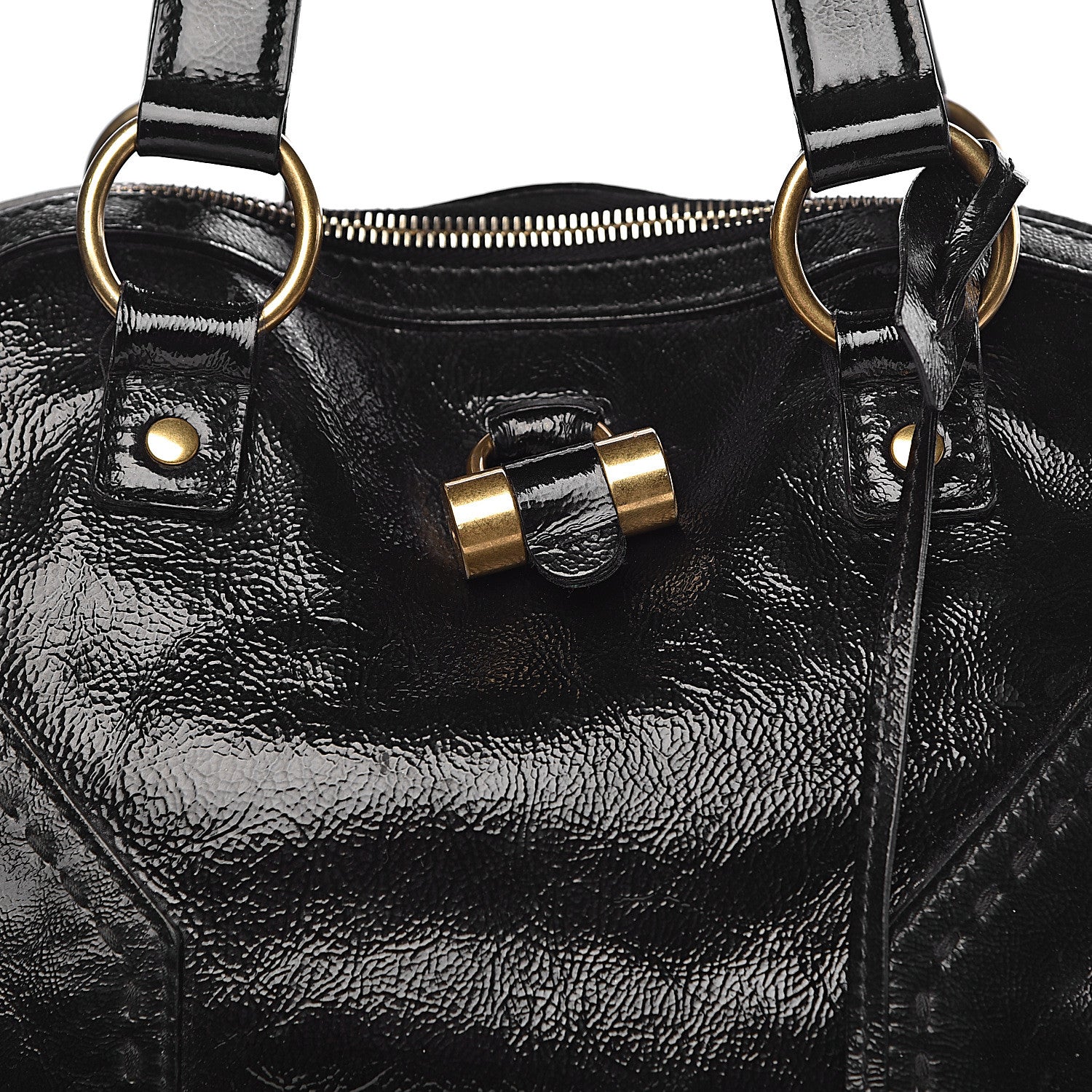 Saint Laurent Patent Oversized Muse Black 13 of 13