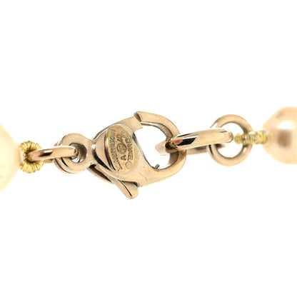 Chanel Graduated Pearl CC Long Necklace Gold 4 of 5