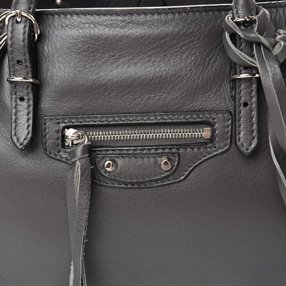 Balenciaga Veau Papier A6 Zip Around Tote Gris Fossile 8 of 14