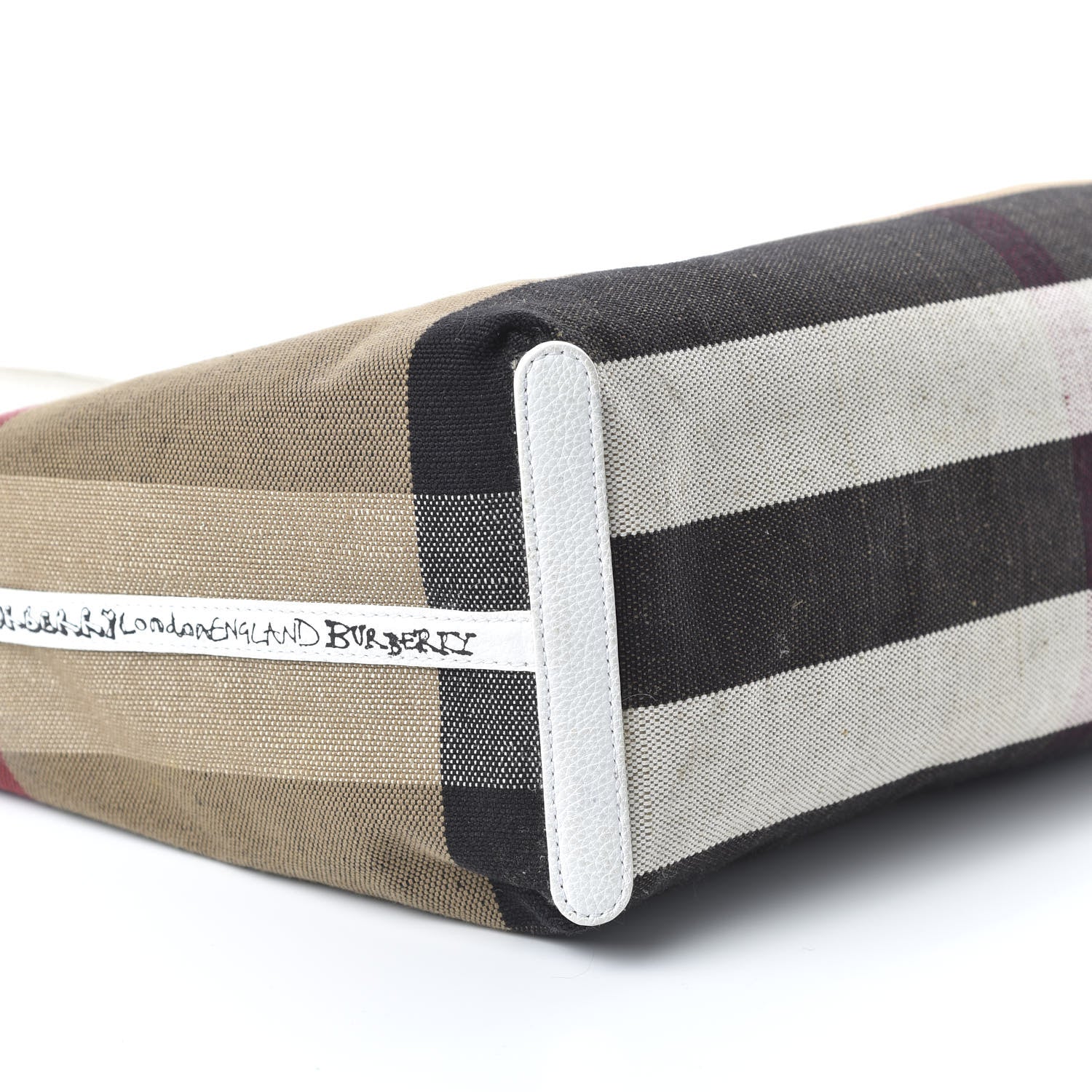 Burberry Canvas House Check Union Jack Sketchbook Reversible Doodle Tote Red White Blue 14 of 17