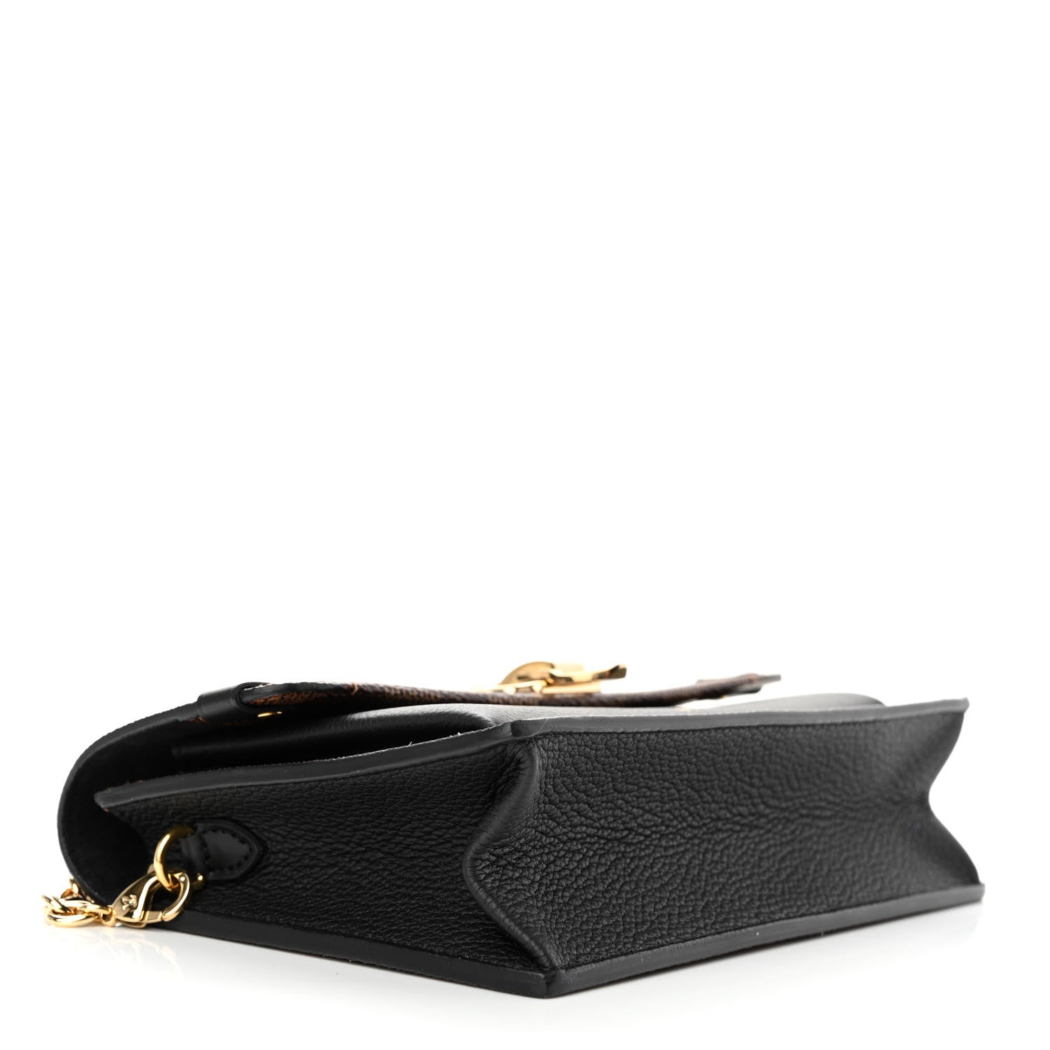 Louis Vuitton Damier Ebene Vavin Chain Wallet Black 4 of 12