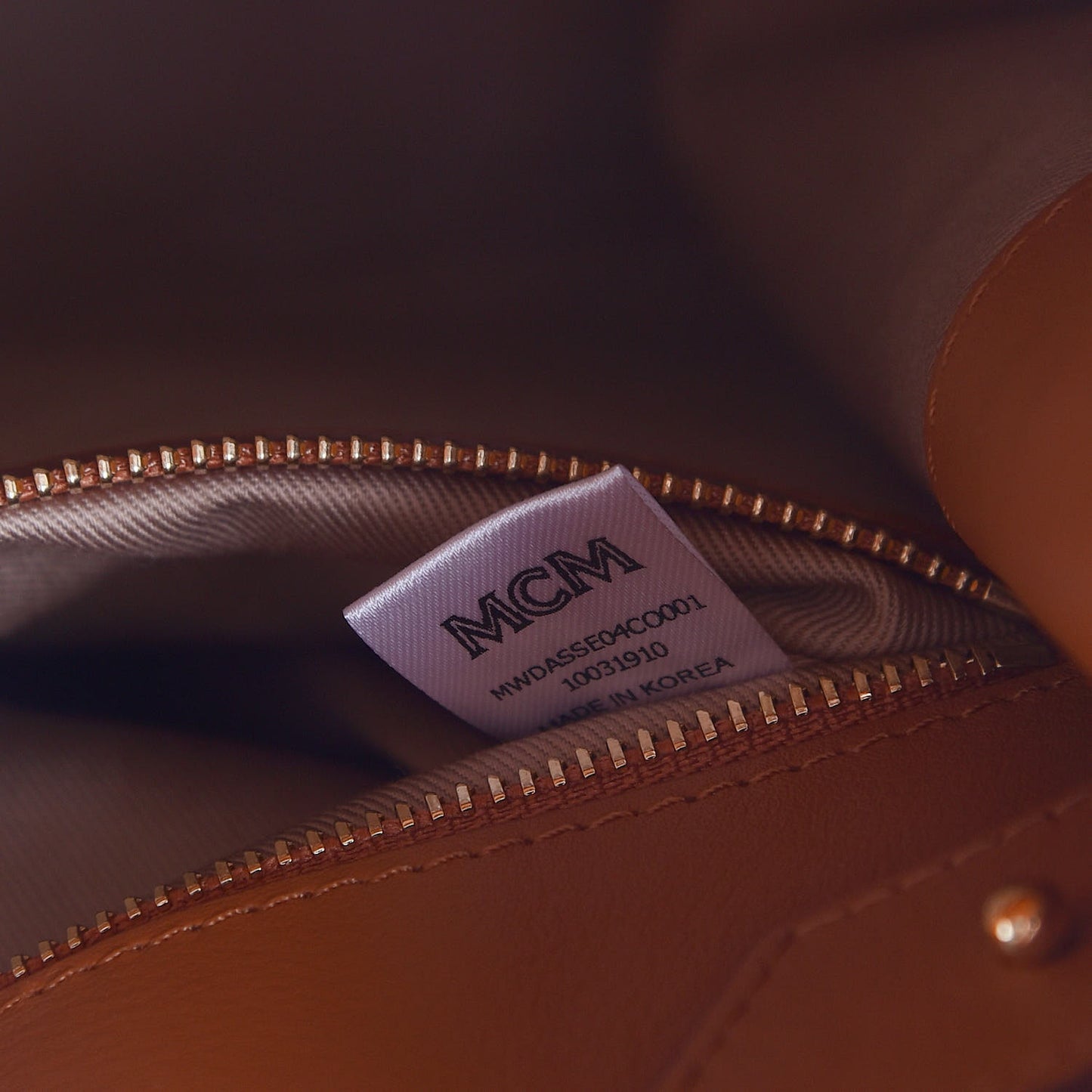 Calfskin Ottomar Monogram Essential Bucket Bag Cognac