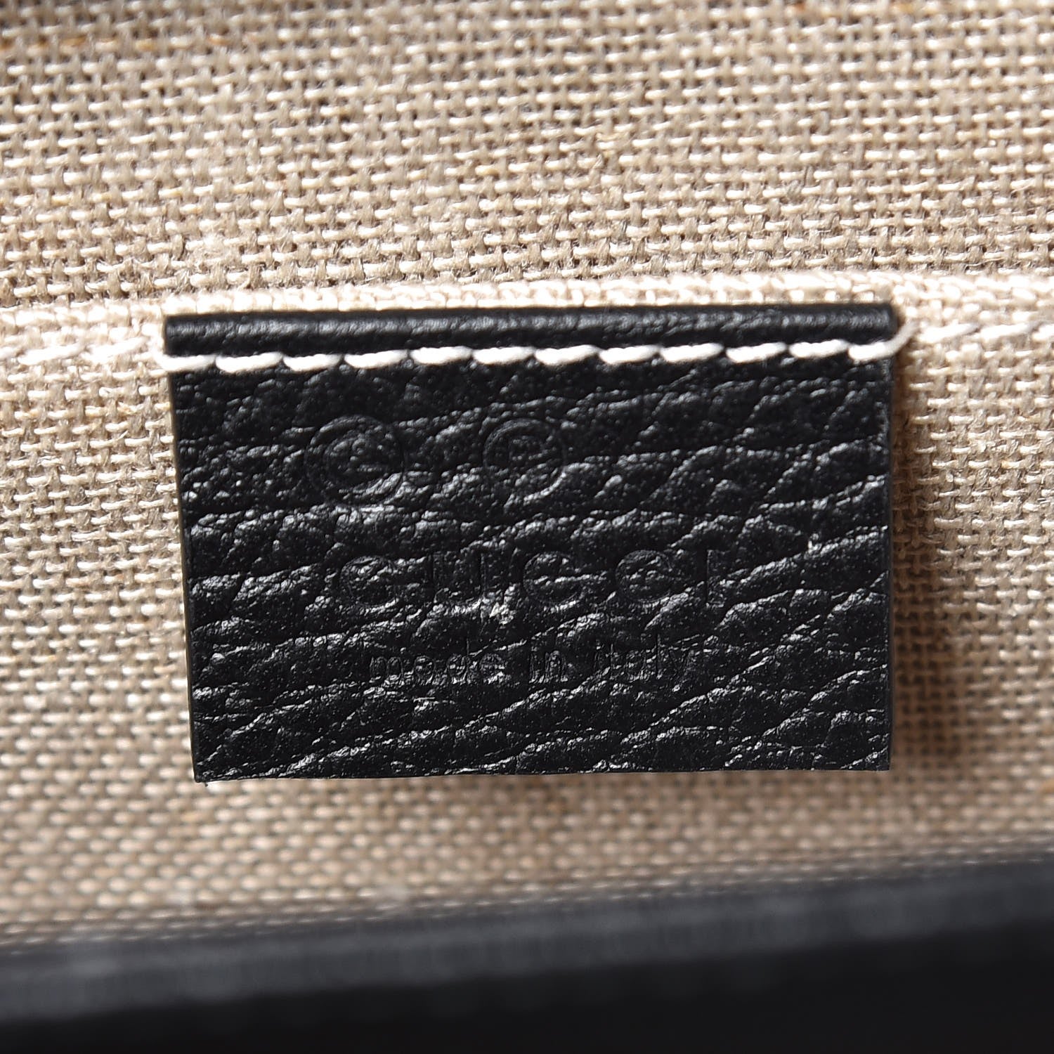 Gucci Dollar Calfskin Small Interlocking G Shoulder Bag Black 6 of 7