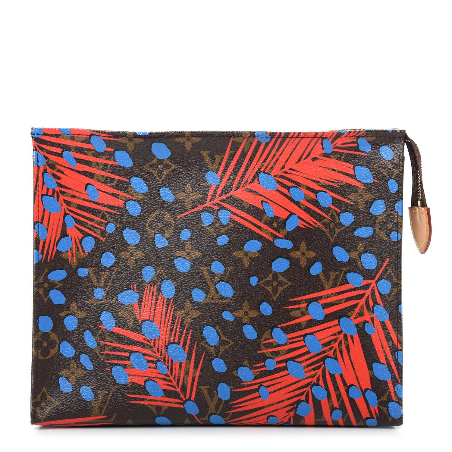 Louis Vuitton Monogram Jungle Dots Toiletry Pouch 26 Coquelicot Denim 1 of 7