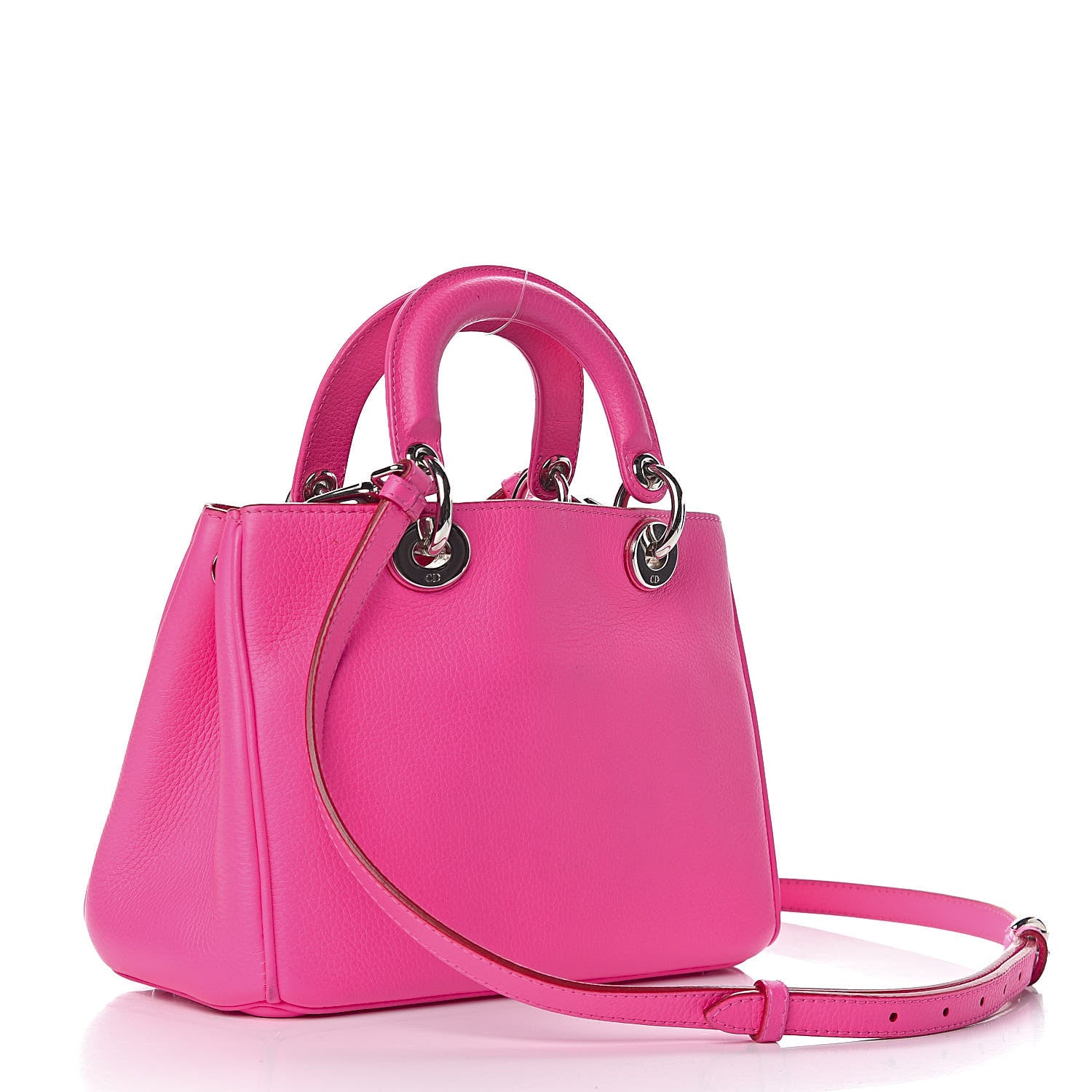 Christian Dior Bullcalf Small Diorissimo Tote Coquelicot 2 of 12
