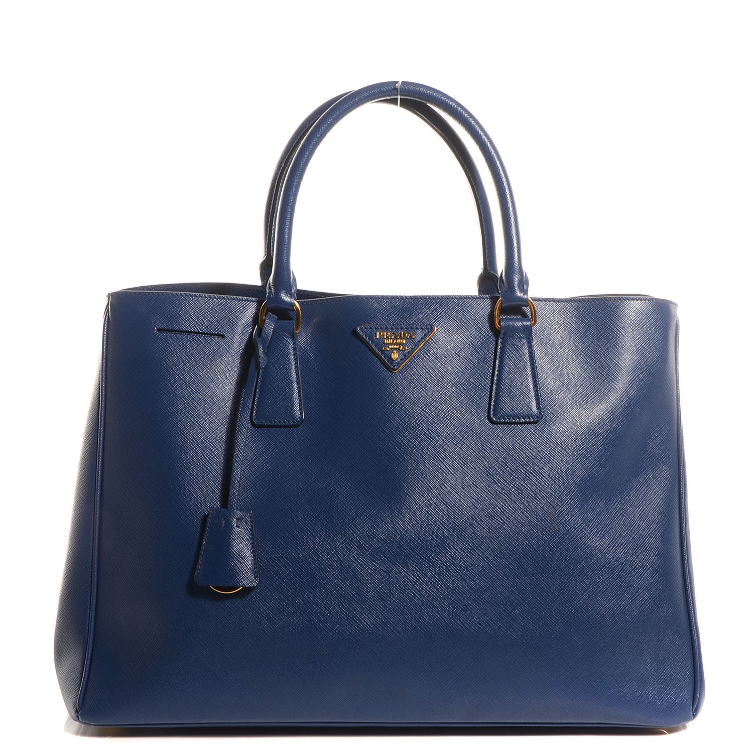 Prada Saffiano Lux Large Tote Bluette 1 of 10