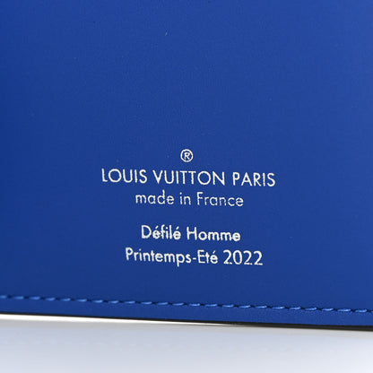 Louis Vuitton Taurillon Illusion Brazza Wallet Bleu Vert 6 of 9