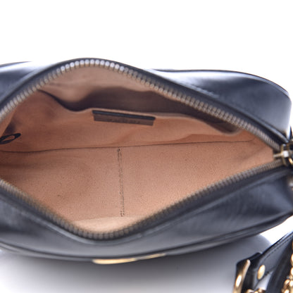 Gucci Calfskin Matelasse Mini GG Marmont Chain Shoulder Bag Black 5 of 14