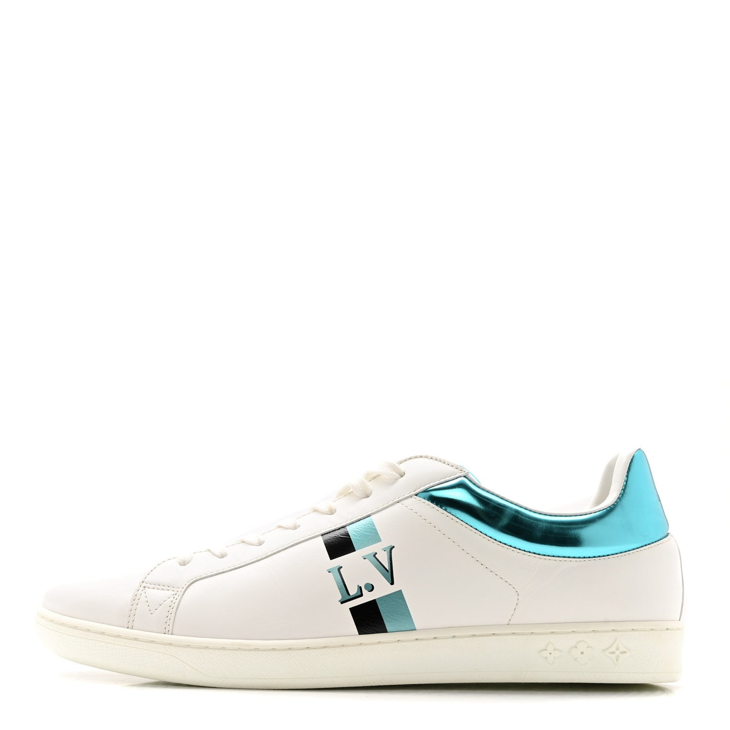 Calfskin Mens Luxembourg Sneakers 9.5 White Bleu