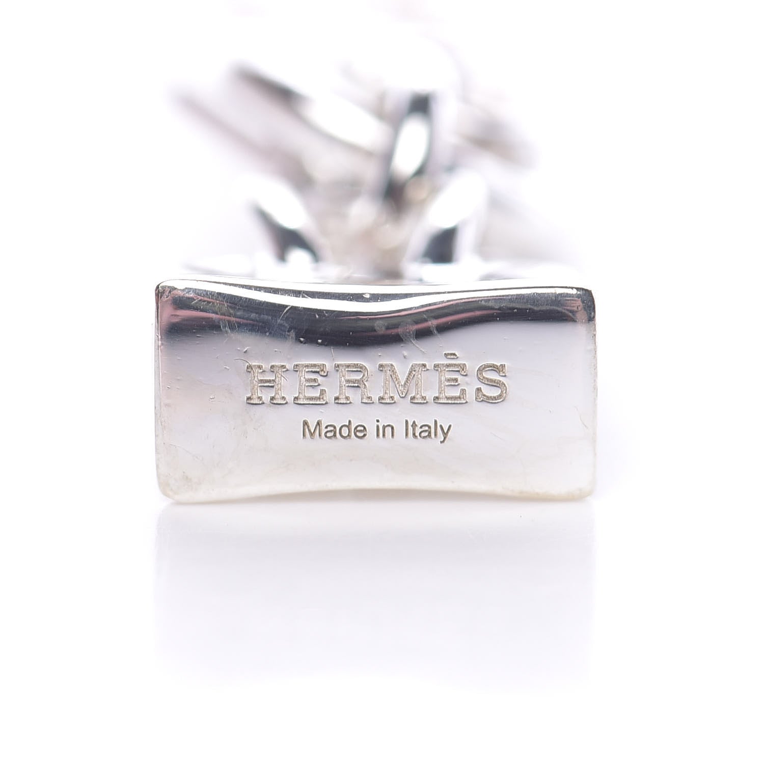 Hermes Sterling Silver Birkin Amulette Pendant Necklace 6 of 8
