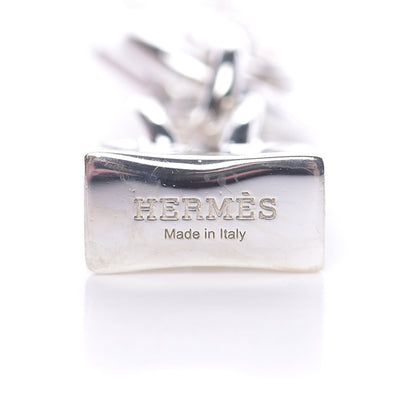 Hermes Sterling Silver Birkin Amulette Pendant Necklace 6 of 8