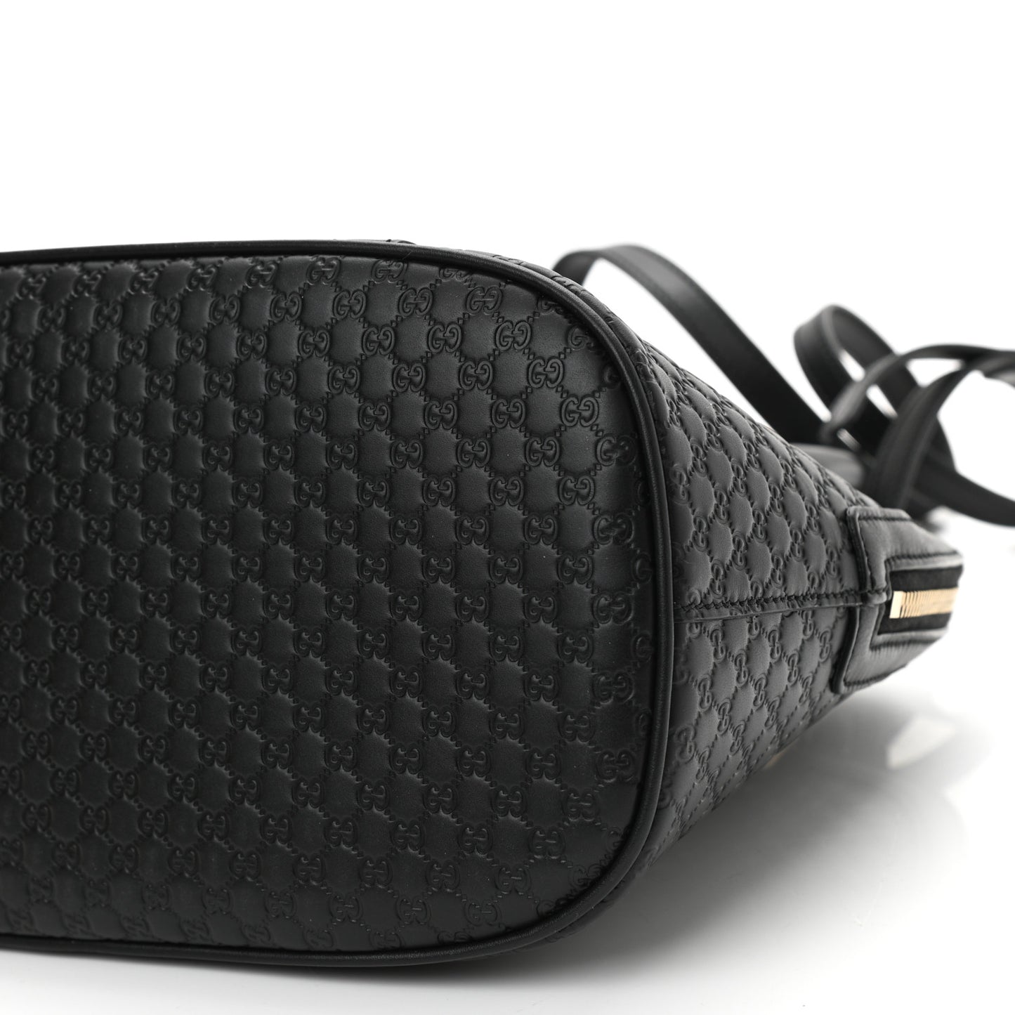 Microguccissima Medium Dome Bag Black