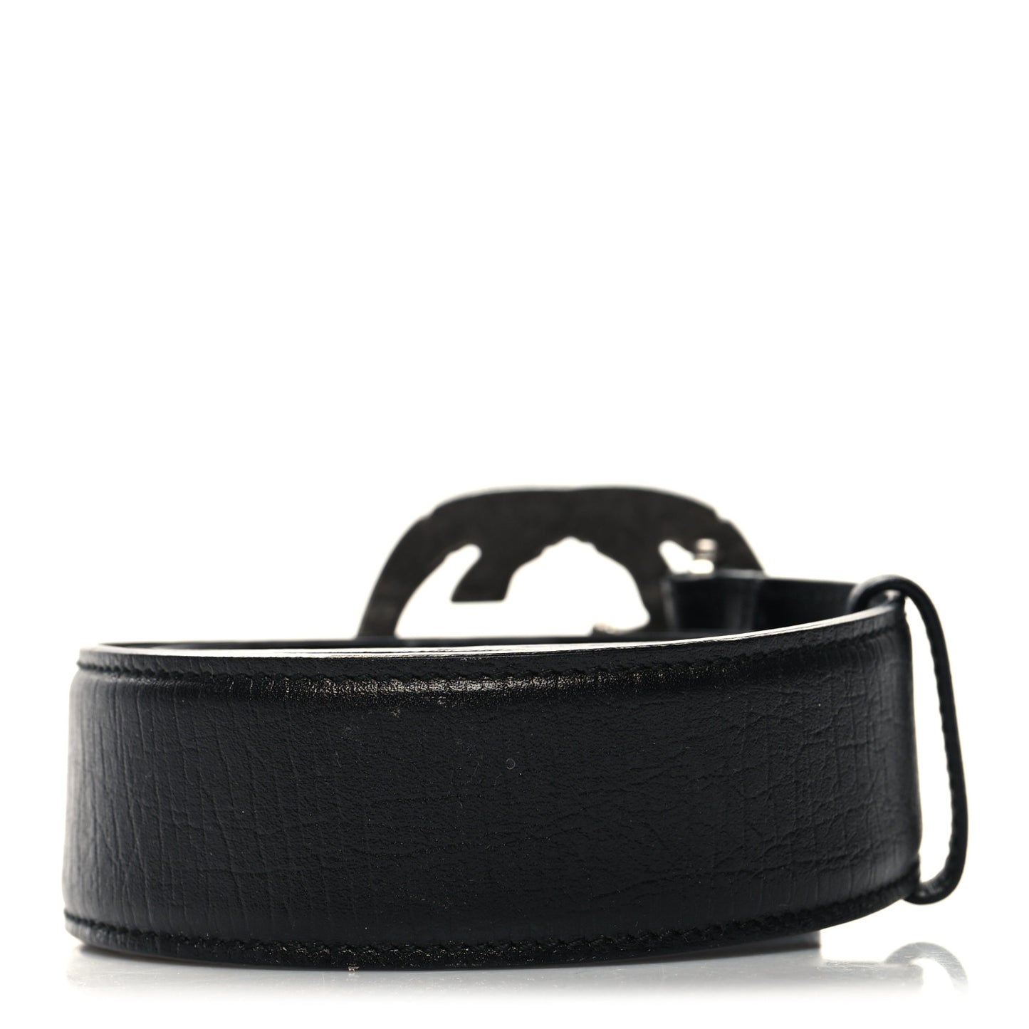 Calfskin Bamboo Interlocking G Belt 80 32 Black