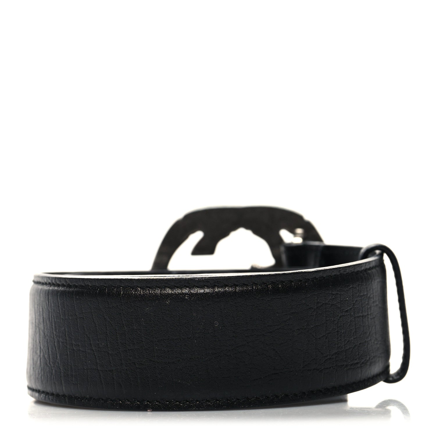 Gucci Calfskin Bamboo Interlocking G Belt 80 32 Black 2 of 5