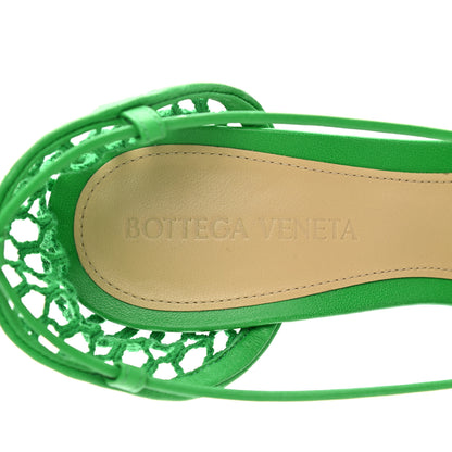 Bottega Veneta Mesh Nappa Stretch Ankle Tie 90mm Sandals 36 Grass 8 of 8